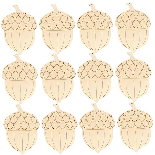 Operitacx 20st Blank Pine Cone Holzschild Weihnachtsgeschenke Christbaumschmuck Weihnachtsschmuck Holziges Spielzeug Weihnachtsspielzeug Weihnachtsbaum Hängende Dekoration Herbstdeko von Operitacx