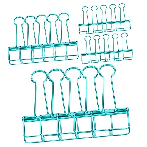 Operitacx 20st Große Bindeklammern Süße Bindeklammern Bretter Küchen-kickboard-clips Stoffclips Dokumentieren Büroklammern Fotoclip Miniclips Pastellordner Winzig Klein Rostfreier Stahl Blue von Operitacx