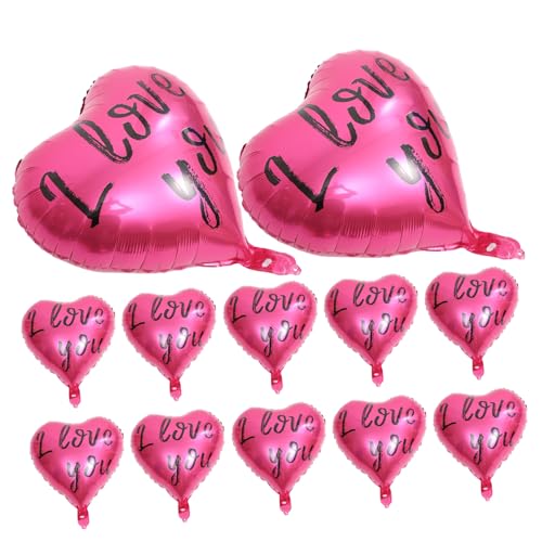 Operitacx 20st Partydekorationen Liebe Folienballons Ballons Dekoration Vorschlagsballons Dinosaurier-ballons Ballonbogen-kit Partyballon Verlobungsballons Valentinsballon Aluminium Rosy von Operitacx