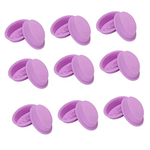 Operitacx 25 Stk Seifenform silikonform silikonmuffinformen silikongiesform silikonbackformen kuchen platte seife form Bonbonformen Fudge-Formen Keksformen DIY kuchenform Kieselgel Violett von Operitacx