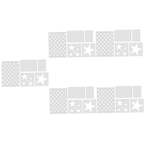 Operitacx 25 Stück Pentagramm Vorlage Malvorlage Schablonen Bastelschablone Wiederverwendbar Malschablone Zeichenvorlage Zeichnung Malen Sprühen Schablone Zeichenschablone von Operitacx
