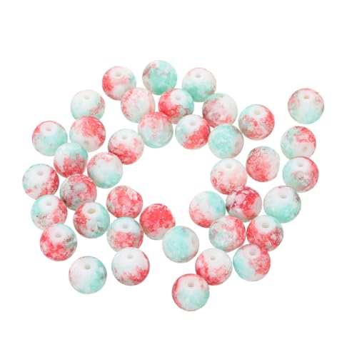 Operitacx 250 Stück Glasperlen Rund Großes Loch für Schmuckherstellung Langlebige Polierte Crackle Glasperlen für DIY Armbänder Halsketten und Vielseitige Accessoires Farbenfrohe Perlen für Operitacx 250 Stück Glasperlen Rund Großes Loch für Schmuckherstellung Langlebige Polierte Crackle Glasperlen für DIY Armbänder Halsketten und Vielseitige Accessoires Farbenfrohe Perlen für von Operitacx