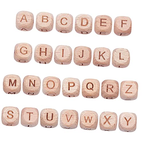 Operitacx 26St 26 Buchstabenperlen Strass-Buchstaben Kunst mit farbigen Perlen Zahlenperlen Perlenwebstuhl leer alphabet beads buchstabenperlen set DIY-Perlen kreative Alphabetperlen Buche von Operitacx