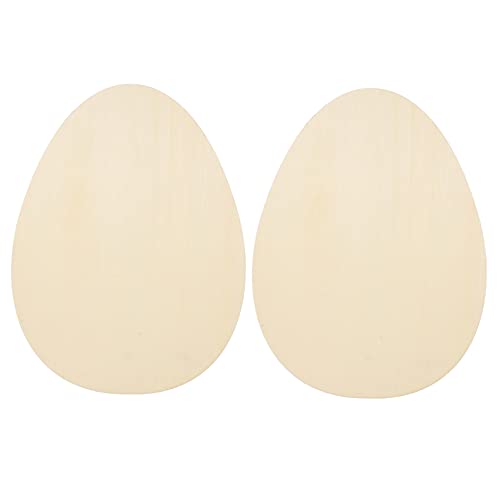 Operitacx 2St Eier Holzstücke vorgefüllt Stuffer Füllstoffe zappeln bündeln easter egg decoration Holzscheiben für Eier in schneiden leere Holzausschnitte Ostereier aus Holz von Operitacx