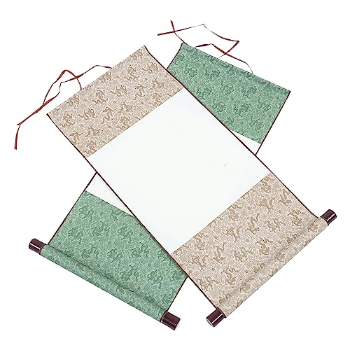 Operitacx 2St Rollenpapier zeichnen Couplet Pergamentpapier Schriftrollen Büttenpapier kalligraphie set kalligrafie set Schriftrolle zum Üben der Kalligraphie Leere Kalligraphierolle Green von Operitacx