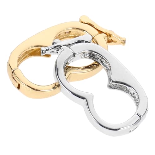 Operitacx 2St Schmuck Erdnussschnalle verkürzen Perlenverkürzer-Verschluss Gold Reize Charme armbandverschluss schmuckherstellung Halskette Kettenverschlüsse Verschlüsse für Schmuck Kupfer von Operitacx