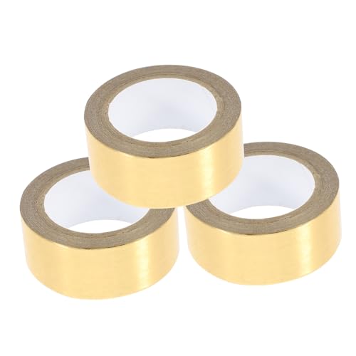 Operitacx Deko Klebeband 3 Rollen Heißprägeband Nachfüllungen Anlage Farbiges Abdeckband Schaumstoffband Einseitig Diy Klebeband Notizbuch Diy Washi Tape Tagebuchband Bastelband Bronzieren Golden von Operitacx