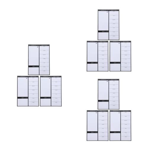 Operitacx 3 Sätze Familienplaner Buro Zubehör Kühlschrank Organizer Aufgabenliste Magnetisch Radiergummi-tafel Für Die Wand Wöchentlicher Kalenderplaner Beschichtetes Papier 3 Stück * 3 von Operitacx