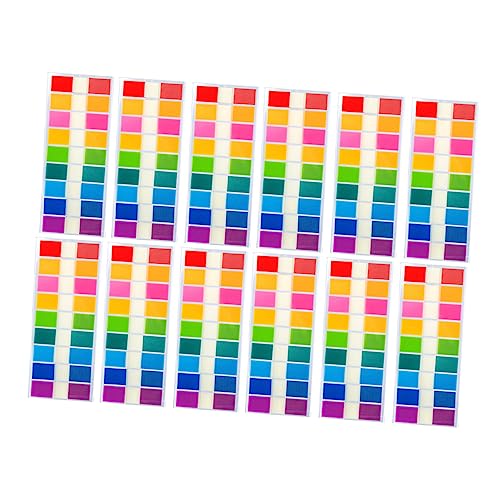 Operitacx 3 Sätze Index Etikett Index-tabs Seitenindex-registerkarten Etiketten Für Thermodrucker Registerkarten Für Seitenmarkierungen Farbige Aufkleber Markieren Colorful Pvc 900 Stück * 3 von Operitacx