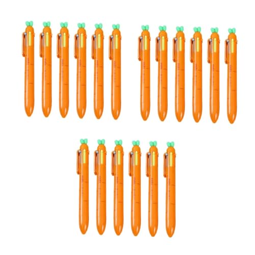 Operitacx 3 Sätze Karotten-kugelschreiber Kawaii-schreibstift Multifunktionaler Mehrfarbiger Stift Desktop-mehrfarbenstift Stifte Für Die Schule Teenager-angebot Orange Plastik 6 Stück * 3 von Operitacx