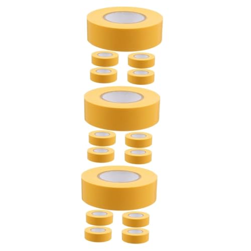 Operitacx 3 Sätze Kein Klebeband Elektrisches Band Farbiges Packband Isolierband Für Drähte Nützliches Elektrikerband Elektrisches Kabelband Farbiges Isolierband Pvc Yellow 5 Stück * 3 von Operitacx