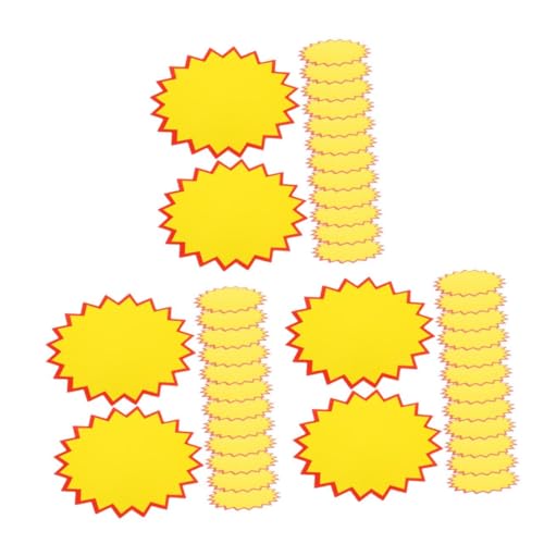 Operitacx 3 Sätze Schilderständer Preisschild Schaufensterdekoration Rabattetiketten Etikettenständer Werbeaufkleber Werbeschilder Leeres Einzelhandelsetikett Zeichenanzeige 200 Stück * 3 von Operitacx