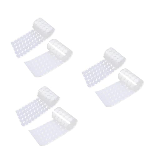 Operitacx 3 Sätze Selbstklebender Streifen -Wege-Klebeband Klare Punkte Flecken Klebstoffentferner Farbband Kreise Kabel Weiß Mischung Aus Nylon Und Polyester 450pairs*3 von Operitacx