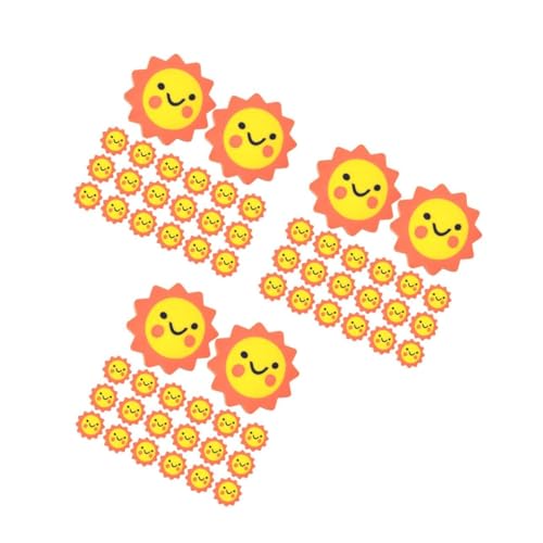 Operitacx 3 Sätze Sonnenblumen-radiergummi Radiergummis Für Kinder Mini-radierer Kleine Radiergummis Mini-radiergummis Sortiert Radiergummis Masse Coole Radiergummis Orange 50 Stück * 3 von Operitacx