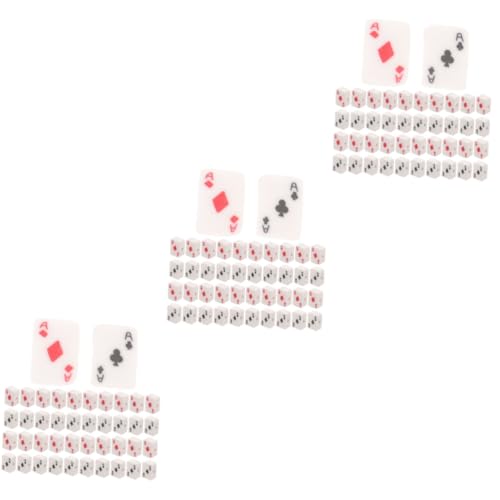 Operitacx 3 Sätze Spielkartenperlen Herstellung Von Perlenschmuck Tonperlen-spinner-set Anhänger Für Die Schmuckherstellung Lose Perlen Aus Ton Halskette Tonperlen Polymer-ton 100 Stück * 3 von Operitacx