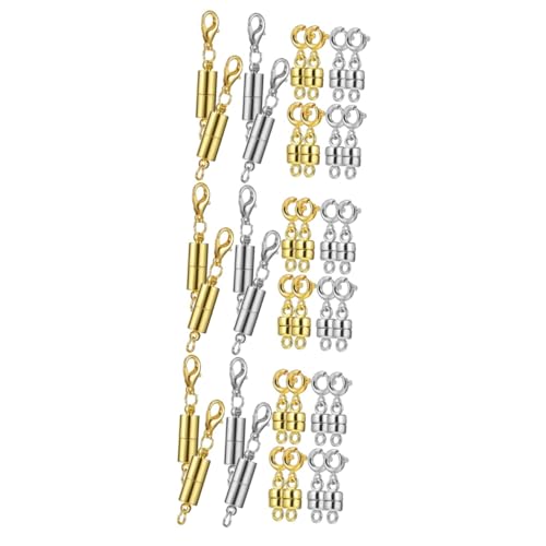 Operitacx 3 Sätze Verlängerungsschnalle Magnetische Verbindungsclips Halskettenverschlüsse Verschlusskonverter Magnetverschlüsse Magnetische Verschlussverschlüsse 8 Stücke * 3 von Operitacx