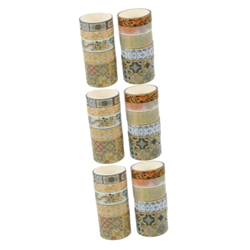 Operitacx 3 Sätze Washi-tape Washi-papierklebeband Mit Goldblockierung Washi-klebeband Washi-gold-stempelband Washi Tape Zum Basteln Papierklebebänder Selber Machen Aufkleber 10 Rollen*3 von Operitacx