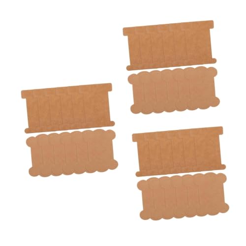 Operitacx 3 Sätze Wickelplatte Diy-bastelwerkzeuge Handwerk Zubehör Haken Für Handtuchhalter Stickspule Stickfaden Garn Handwerk Kreuzstich-faden-organizer Kraftpapier Chocolate 80 Stück * 3 von Operitacx