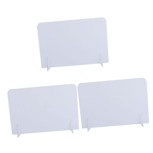 Operitacx 3 Stk Notiztafel Planke Bretter Whiteboard Kleine Trocken Abwischbare Tafel Trockener Löschbrett Schüler-maltafel Staffelei Weiße Tafel Monitor Schulbedarf Acryl Transparent von Operitacx