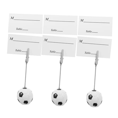 Operitacx 3 Stück Ball Memo Ordner Visitenkartenhalter Desktop Clips Baseball Kartenhalter Photostick Kartenhalter Für Visitenkarten Büroklammerhalter Kunstharz Weiß von Operitacx