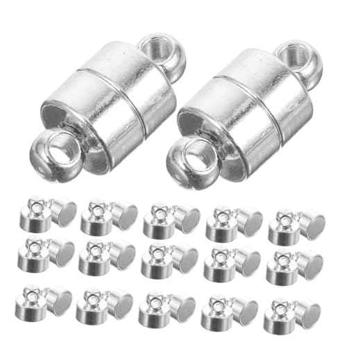 Operitacx 30 Stück Teiliges Magnetverschlüsse aus Kupfer für Schmuckherstellung Kleine Kompakte Schmuckverbinder mit Sicherem Magnetverschluss für Armbänder und Halsketten DIY Zubehör Operitacx 30 Stück Teiliges Magnetverschlüsse aus Kupfer für Schmuckherstellung Kleine Kompakte Schmuckverbinder mit Sicherem Magnetverschluss für Armbänder und Halsketten DIY Zubehör von Operitacx