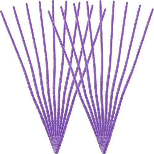 Operitacx 300St Zwirnstock Farbe Wolle bastelset basteln für Plüschmaterialien toy bastelbedarf Pfeifenreiniger Pfingstrosen biegbarer Balken verdrehter Stab Eisendraht Violett von Operitacx