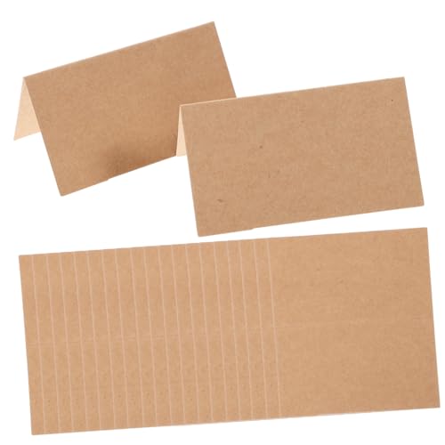 Operitacx 35st Tischständer Kraftpapier Desktop-schmuck Namensanzeigekarte Gruß Brown von Operitacx