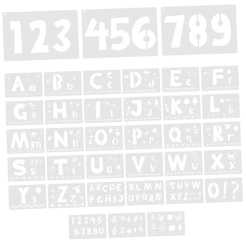 Operitacx Schablonen Zum Basteln Wiederverwendbare Buchstaben 36-teilig Alphabet-schablonen Zum Malen Scrapbooking-projekte von Operitacx