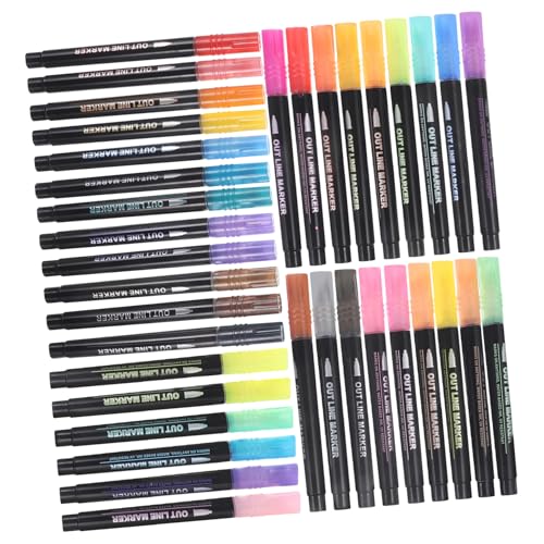 Operitacx Marker Glitter Stifte Set 36pcs Marker Stifte für Jungen und Mädchen Kunst Zeichnung von Operitacx