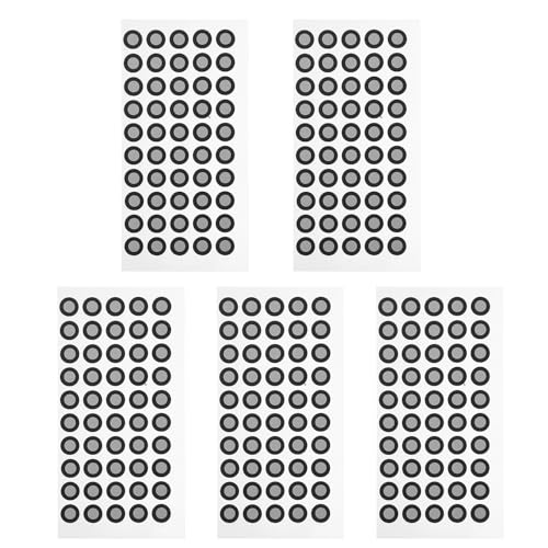 Operitacx 3D-Scan-Marker Für 3D-Scanner 5 Blatt 10 mm Positionierungsziele Punkte Aufkleber Referenzpunktmarkierungen Markierungen Für Diffuse Reflexion von Operitacx