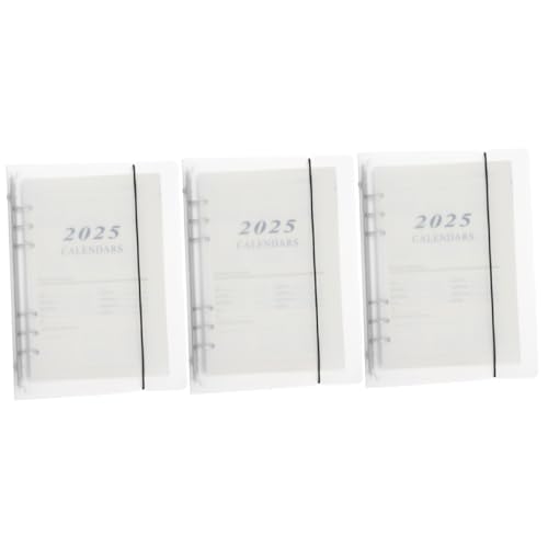 Operitacx 3St Loseblatt-Notizbuch Tagesplaner 2025 Tagesplaner Buch Büroagenda Notizbuch Büroplaner Notizbuch Das Notebook Notizblock Tagesplaner-Organizer tragbarer akademischer Planer pp von Operitacx