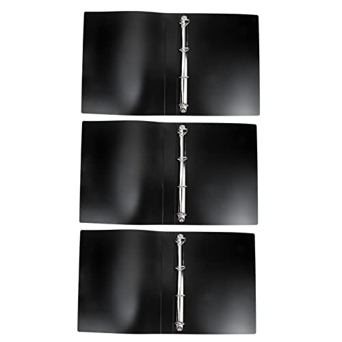 Operitacx 3St Mappe storage boxes aufbwahrungs-box han karteikasten aubewahrungsbox Dokumentenorganizer Aktenregal Dateiorganisator praktischer Dateiordner Clip-Feilenhalter Plastik Black von Operitacx