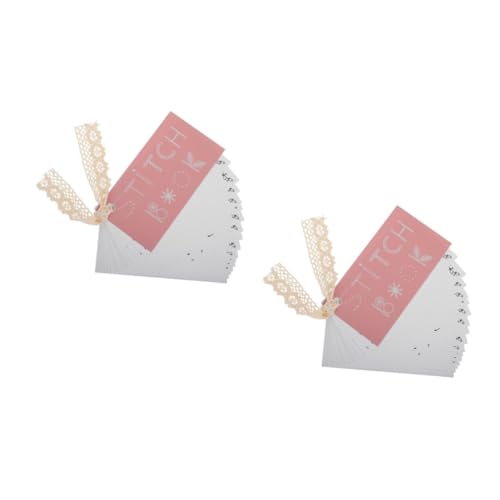 Operitacx 3St Mini-Nähbuch Sticksets für Anfänger und Erwachsene Nähbücher für Anfänger Nadel- und Fadenset Nähsets Notfallset für die Hochzeit Stickpackung Katze Nähkarte Papier von Operitacx