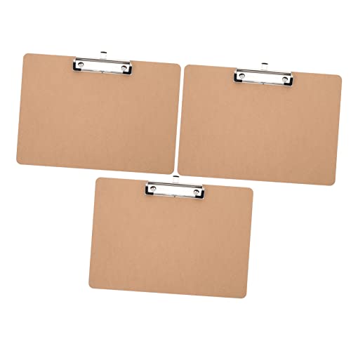 Operitacx 3St Tafel a5 klemmbretter Bau-Zwischenablage Reißbrett Querformat Zwischenablage Clips write board clipboard Studenten schreiben Zwischenablage harte Design-Zwischenablage Planke von Operitacx