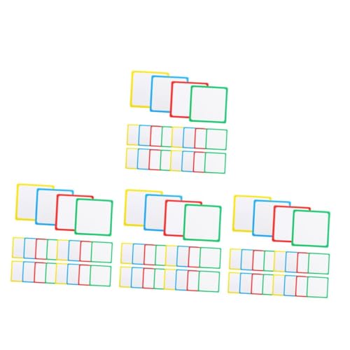 Operitacx 4 Sätze 4 Sets Löschbare Etiketten Für Whiteboards Trocken Abwischbare Etiketten Magnetische Trocken Abwischbare Magnettafeln Magnetische Etiketten Für Trocken 16 Stück * 4 von Operitacx