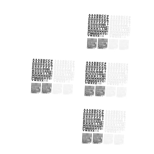 Operitacx 4 Sätze Aufkleber Mit Buchstaben Aus Eisen Aufkleber Zum Aufbügeln Für Stoff DIY Flicken DIY Versorgung Aufbügeln Mit Schriftzügen Dekorative Buchstaben Flicken 6 Blatt * 4 von Operitacx