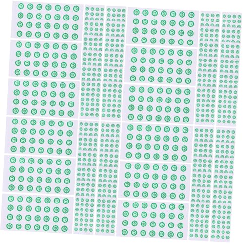 Operitacx 4 Sätze Aufkleber Recyceln Stapelbarer Organizer Mülleimer-etikett Tragetasche Logo Etiketten Recyceln Müllbeutel Recycling-behälter-etikett Zahlen Papier Green 500 Stück * 4 von Operitacx