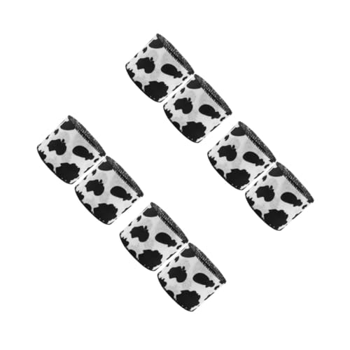 Operitacx 4 Sätze Band Mit Kuhmuster Tierische Maske Band Band Tierisches Band Schleife Stecker Mit Loch Weiße Masken Selber Machen Stoffbänder Mit Animal-print Polyester 2 Rollen * 4 von Operitacx