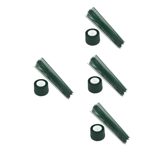 Operitacx 4 Sätze Blumenband-set Produkt Miniaturdekoration Farbdekoration Drahtband Handgemachtes Klebeband Filament Für Druckzwecke Ei Dekoration Eierdekorationen Anhänger Eisendraht Green von Operitacx