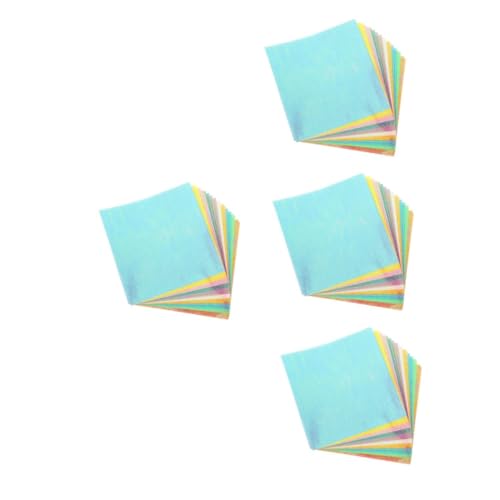 Operitacx 4 Sätze Glitzerndes Handgemachtes Origami Origami-papier Zum Basteln Scrapbook-papiere Kreise Aus Papier Winter-origami-papier Origami-kit Druckpapier Laserpapier 20 Blatt * 4 von Operitacx