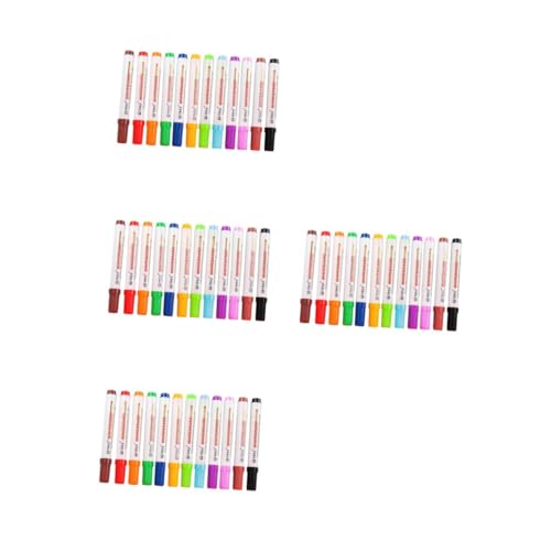 Operitacx 4 Sätze Löschbarer Whiteboard-marker Allwetter-aquarellstifte Pflege-aquarellstifte Wasserbasierte Stifte Malstifte Lehrerstift Löschbarer Whiteboard-stift 12 Stück * 4 von Operitacx