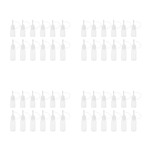 Operitacx 4 Sätze Ölflasche Flaschen Zum Auftragen Von Klebstoff Kompakte Trinkflasche Squeeze-flaschen Mit Kleber Flaschen Leimauftragsflaschen Pp Weiß 12 Stück * 4 von Operitacx