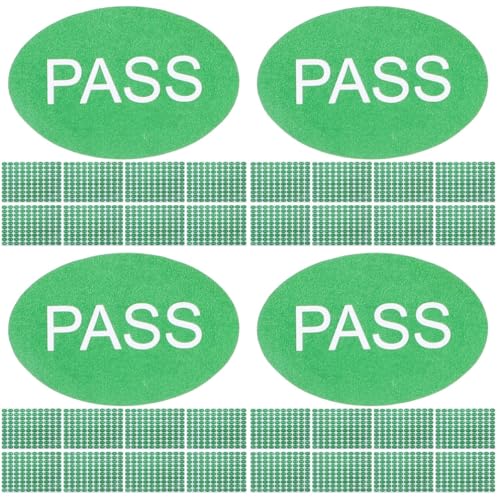 Operitacx 4 Sätze Ovaler Grüner Qc-pass-inspektionsaufkleber Klebesticker Stickers Aufkleber Qc Pass Aufkleber Vinyl Klebeband Etiketten Aufkleber Test Bestandene Tags Green 2000 Stück * 4 von Operitacx