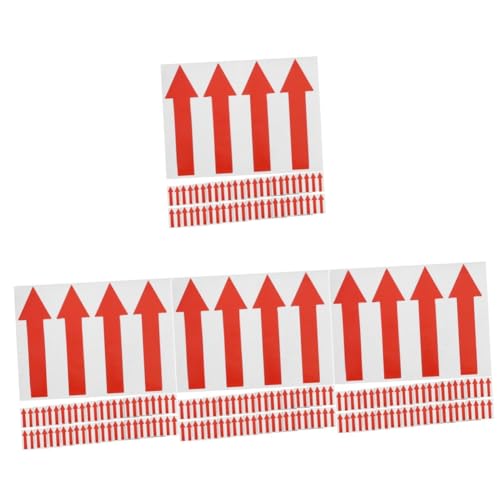 Operitacx 4 Sätze Richtungsaufkleber The Office Sticker Aufkleber Schule Goldene Aufkleber Textmarker Pfeilzeichen Selbstklebende Pfeilaufkleber Aufkleber Mit Pfeilanzeige Rot 100 Stück * 4 von Operitacx