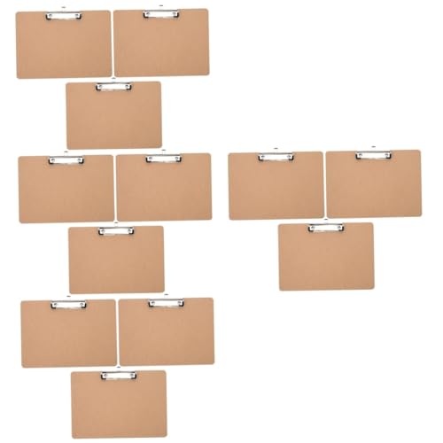 Operitacx 4 Sätze Tafel Write Board Clipboard Paperclips Speicher-zwischenablage Klemmbretter, Formularhalter Multifunktions-klemmbrett Organisator Für Papierakten Planke 3 Stücke * 4 von Operitacx