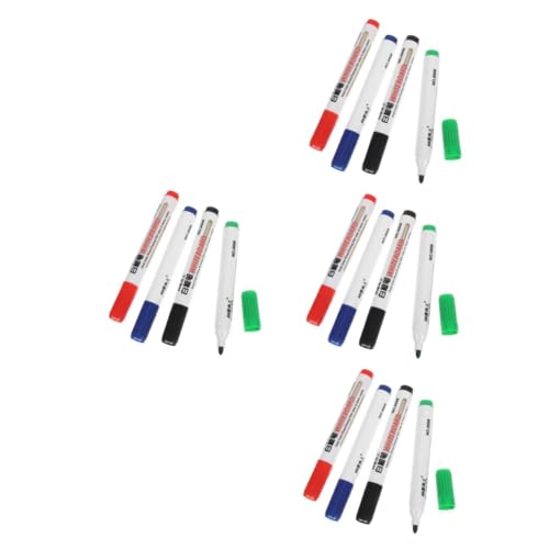 Operitacx 4 Sätze Whiteboard-stift Trockenlösch Marker Trockene Radiermarker Tafelstifte Lampenständer Lampenhalter Massenband Büromarker Löschbare Spiegelmarker Plastik 4 Stück * 4 von Operitacx