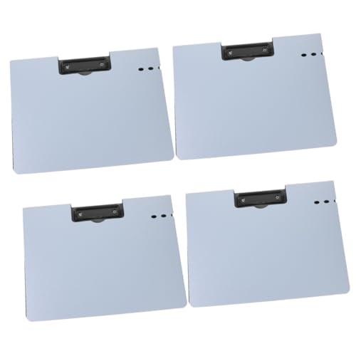 Operitacx 4 Stück A4 Ordner Selbstklebende Magnetstreifen Klemmbrett Mini Bildtafel Papier Steckbretter Für Wände Tischplatte Hinweistafeln Für Zu Hause Dokumentieren Whiteboard Pvc Sky-blue von Operitacx