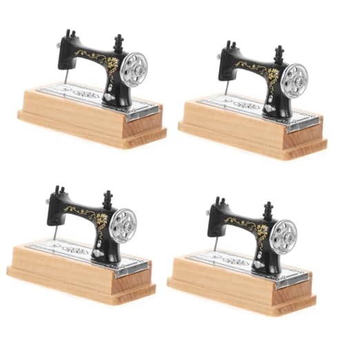 Operitacx 4 Stück Mini Nähmaschine Miniaturmöbel Miniatur Nähmaschine Miniatur Einrichtungs Nähmaschine Figur Miniatur Einrichtungs Nähmaschine Modell von Operitacx