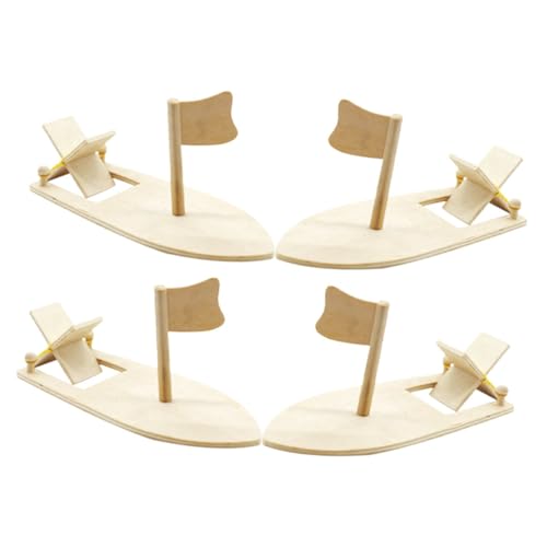 Operitacx 4 Stück Segelmaterial-set Segelbootmodell Segelboot Aus Holz Zum Selbermachen Holzhandwerk Für Kinder Segelboot Modell Aus Holz Selber Bauen Boote Diy & Handwerk Beige Hölzern von Operitacx