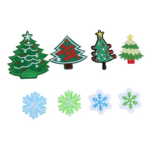 Operitacx 40 Stk Weihnachtsaufkleber Weihnachten Nähen Auf Flecken Weihnachtsbaumflecken Cartoon-stickerei-patches Urlaub Nähen Patches Mcbling Kleidung Aufnäher Stoff-polyester-vliesstoff von Operitacx